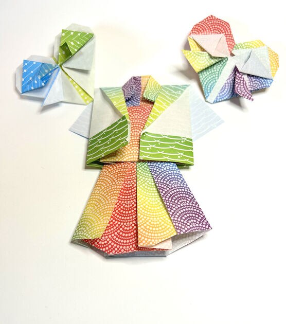 Aitoh Origami, 5 7/8" x 5 7/8", 24 sht, 4 patterns Chiyogami, , hi-res, image 4