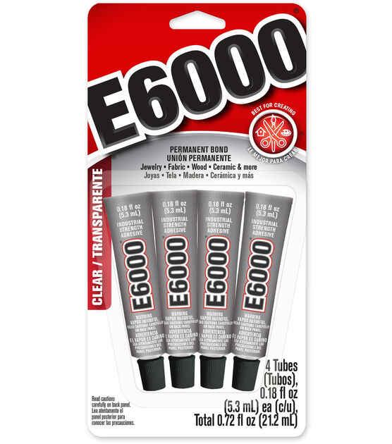 e6000 4pk Mini Pack Clear Glue