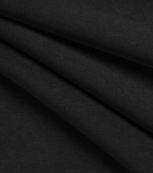 Sew Classics Silky Solid Black Stretch Poly Spandex