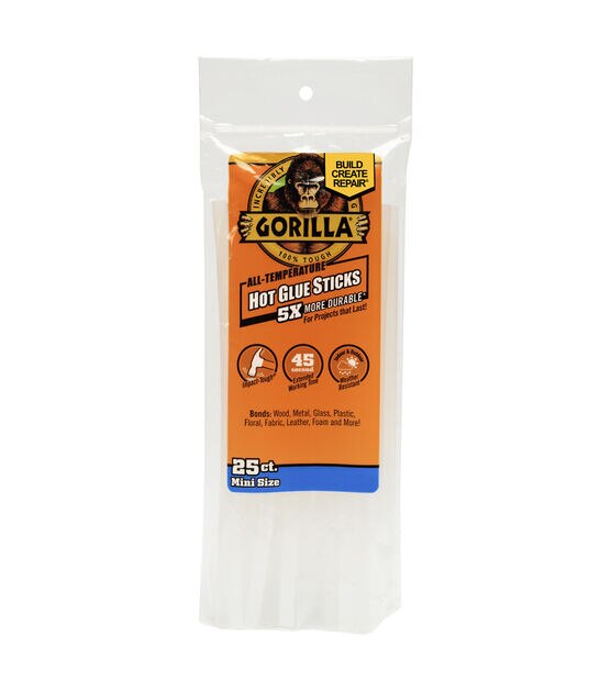 Gorilla Glue 4 Mini Hot Glue Sticks 75pk