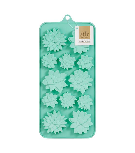 4" x 9" Silicone Succulent Candy Mold by STIR