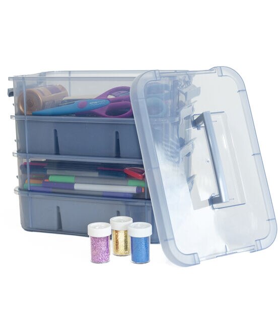 Everything Mary Four Tray Craft Storage Organizer