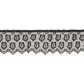 Wrights Lace Trim Black Double Daisies | JOANN