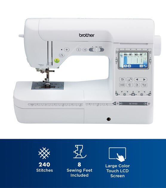 Brother SE1900 Computerized Sewing and Embroidery Machine with 240