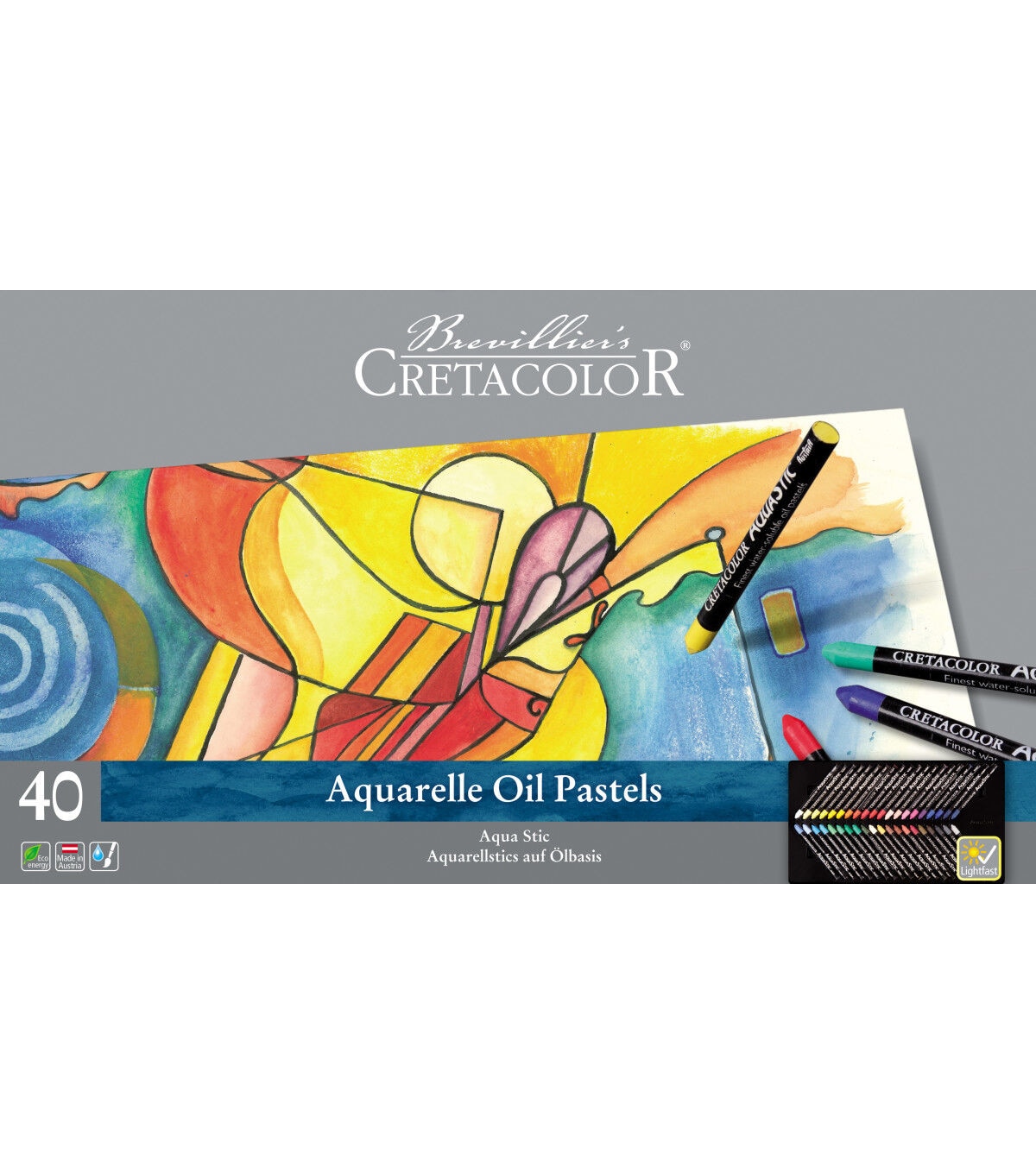 Cretacolor AquaStic Oil Pastel Set, 40-Color Set | JOANN