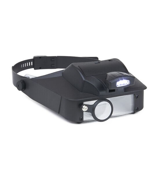 Lighted, Hands-Free Head Magnifier for Techs, Jewelers + Crafters