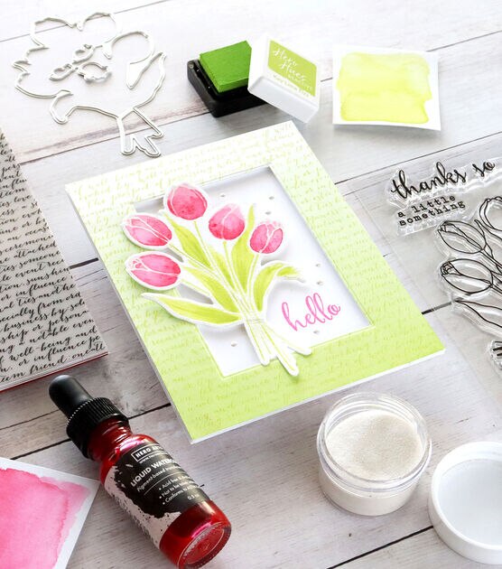 Hero Arts April 2023 Tulips Card Making Kit, , hi-res, image 9