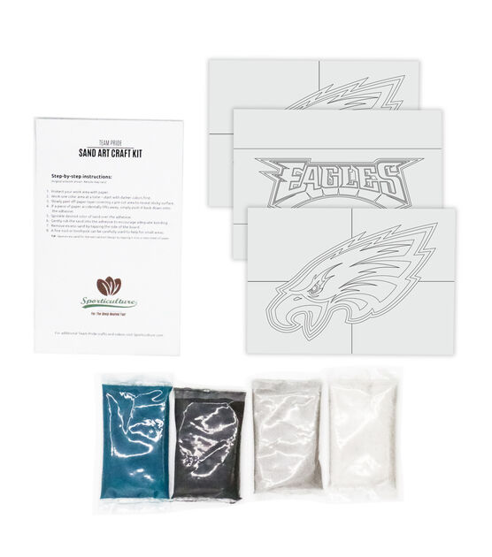 White Philadelphia Eagles Team Pride Cross Stitch Craft Kit