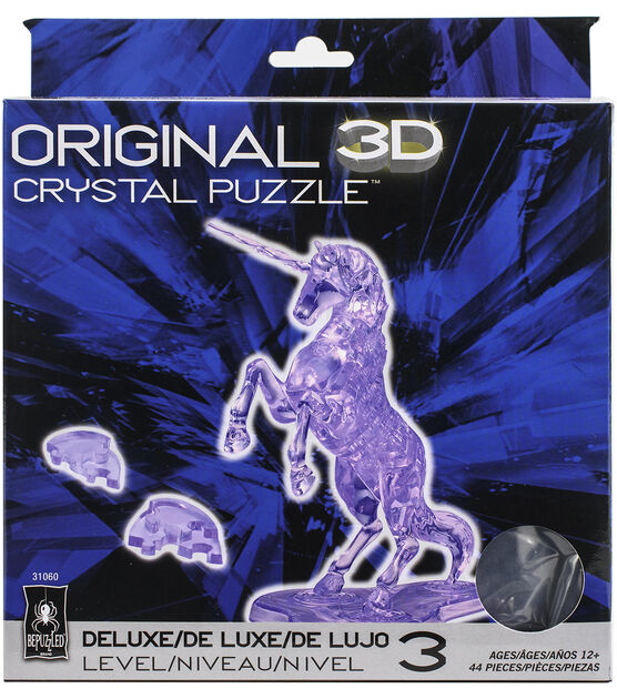 Bepuzzled 44pc 3D Licensed Crystal Unicorn Puzzle
