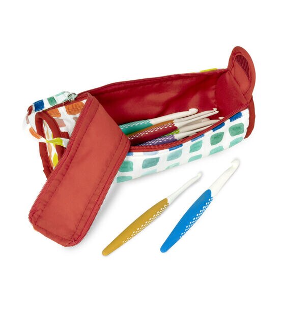 Crochet Hook Set, 85 Piece Crochet Tool, Ergonomic Knitting Needles With  Complete Crochet Accessories And Bag With Double Zip