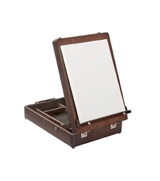 Wooden Desk Easel - Table Desk Top Easel Sketch Box with Art Supply Storage