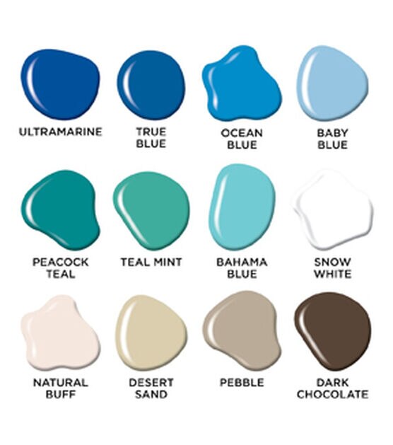 DecoArt Beach Blues Acrylic Paint Set 12pk, , hi-res, image 5