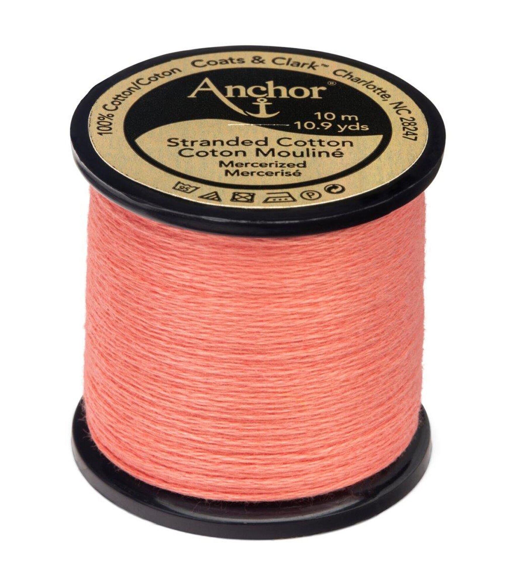 Anchor Cotton 10.9yd Pinks & Reds Cotton Embroidery Floss, 09 Salmon Medium Light, hi-res