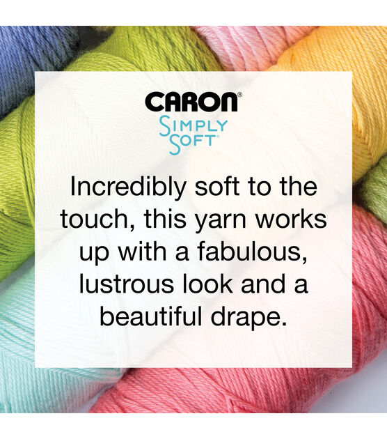 Caron Simply Soft Blue Mint Brites Yarn - 3 Pack of 170g/6oz - Acrylic - 4  Medium (Worsted) - 315 Yards - Knitting, Crocheting & Crafts