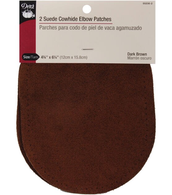 Dritz Suede Cowhide Elbow Patches 