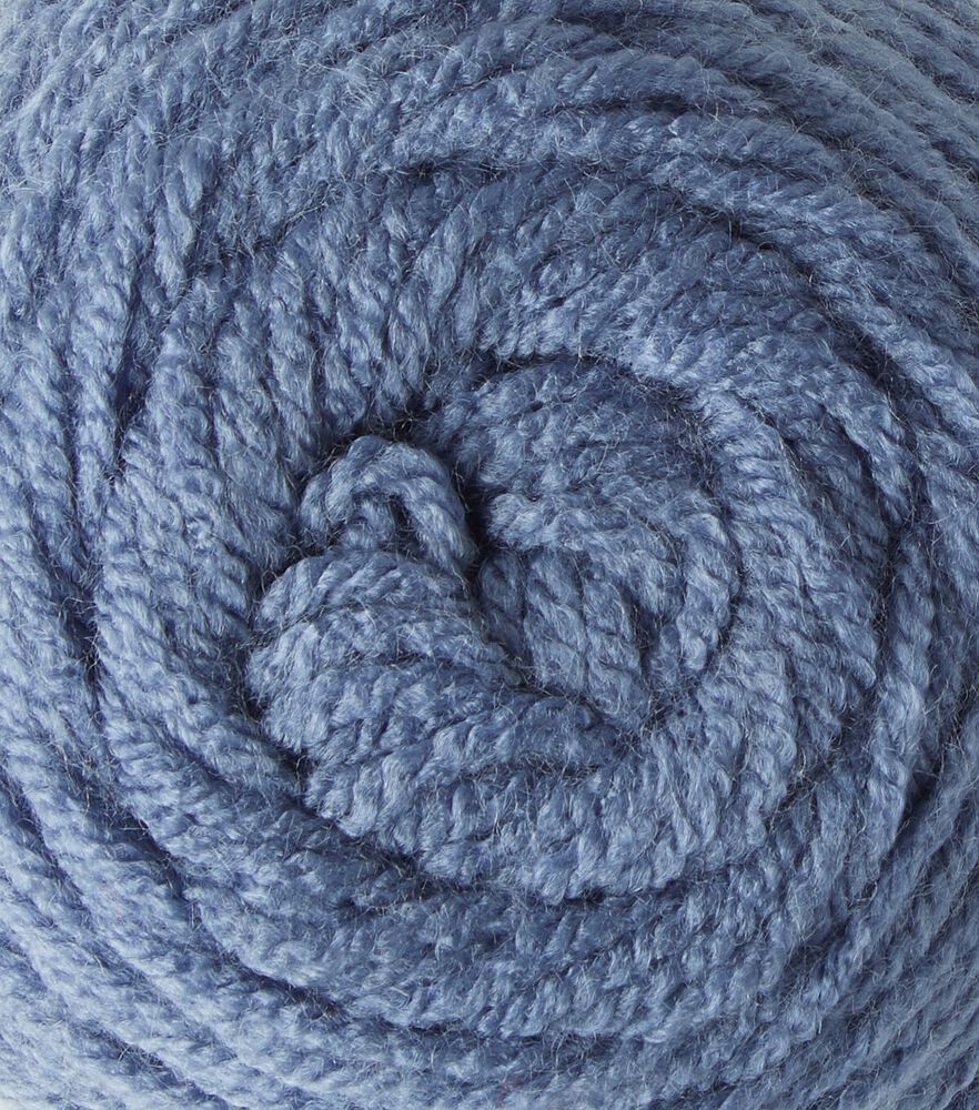 Value 380yd Worsted Acrylic Yarn by Big Twist, Denim Blue, swatch, image 47