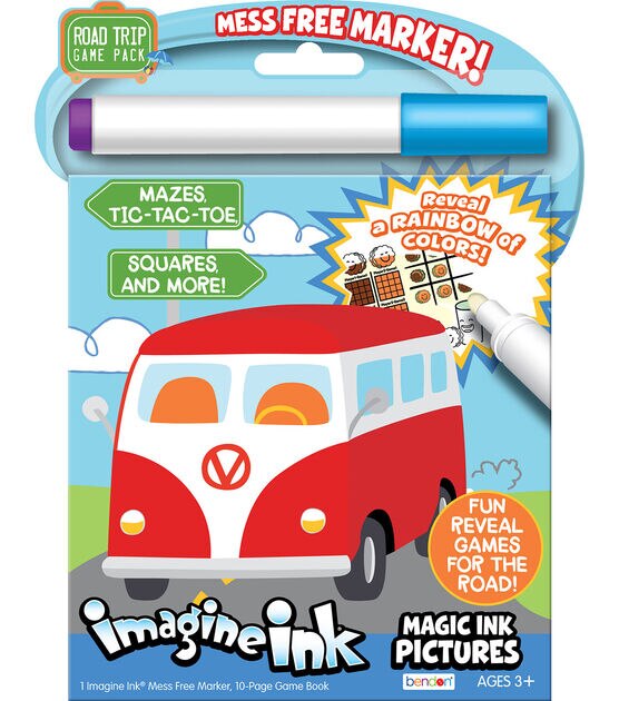 Bendon Imagine Ink Color Paw Patrol Mess Free Coloring Pad & Marker Set - Each