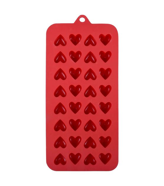 Stir 4 x 9 Valentine's Day Silicone Mini Heart & Emojis Candy Mold - Valentine's Day Baking - Seasons & Occasions