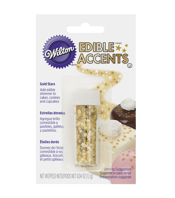 golden Wilton Edible Accents Gold Stars Edible Glitter at Rs 350/pack in  Bengaluru