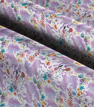 Fabric Traditions Galaxy Purple Novelty Glitter Cotton Fabric