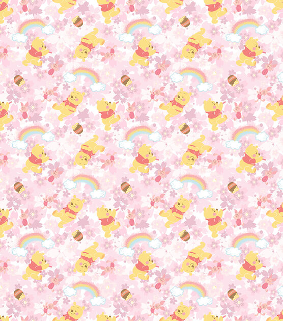 Pooh Piglet Sweet Rainbow Cotton Fabric | JOANN