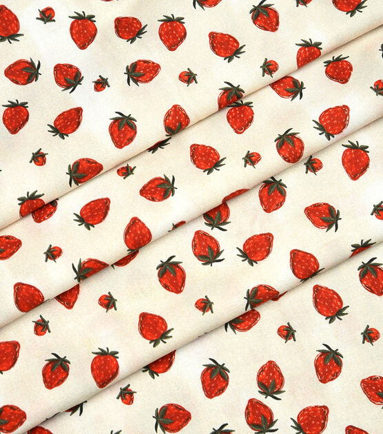 Strawberry Fabric 100% Cotton Fabric for CUSTOM ORDER or by the YARD -  Floral Fabric Polka Dot Fabric Gingham Fabric Fruit Fabric Face Mask