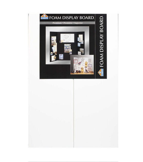 Royal Eco Brites Grid Tri Fold White Foam Board 36 x 48 1pk - Office Depot