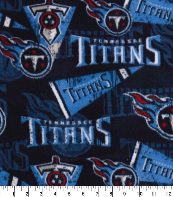 Fabric Traditions Tennessee Titans Fleece Fabric Retro