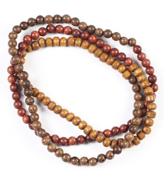 32" Wood String Beads by hildie & jo, , hi-res, image 3