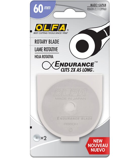 Olfa 60mm 2Pk Endurance Rotary Blades