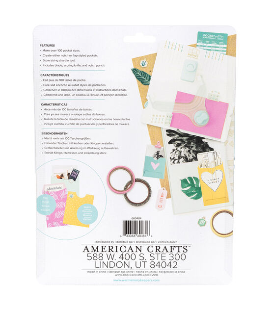 We R Memory Keepers Envelope Punch Board-6.75X10.5 – American Crafts