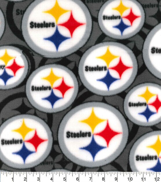 Fabric Traditions Pittsburgh Steelers NFL Logo Fleece Fabric
