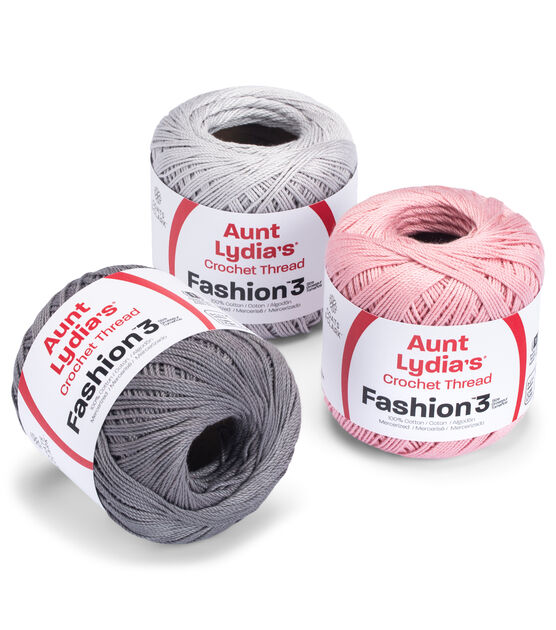 Aunt Lydia Fashion Maize Crochet - 3 Pack of 150y/137m - Cotton