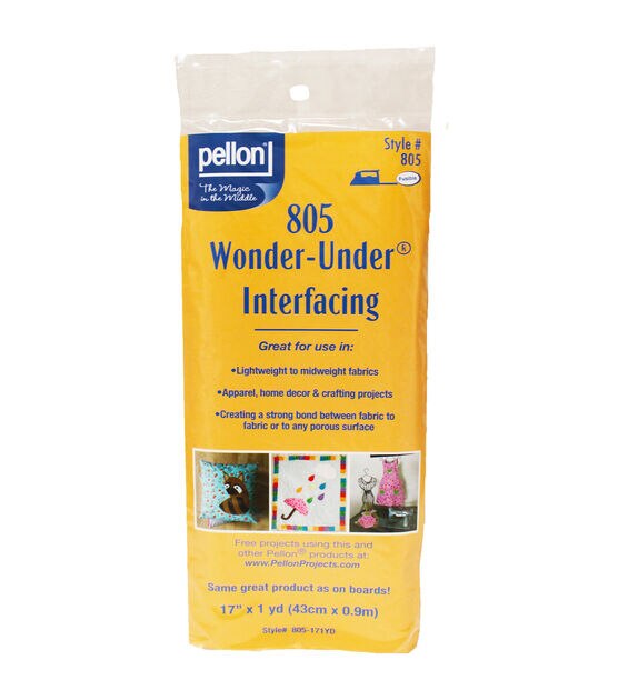 Pellon 805 Wonder Under Fusible Web 17" x 1 yard Package