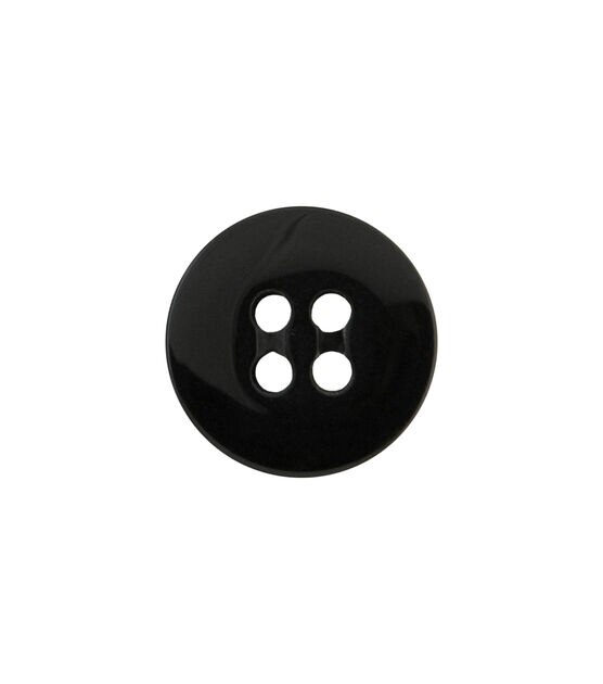 La Mode 3/4" Black Round 4 Hole Buttons 6pk, , hi-res, image 2