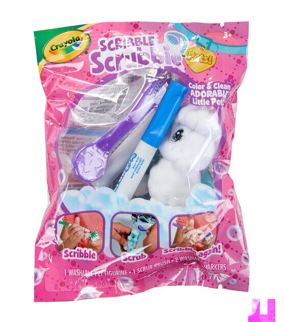 Crayola 4ct Scribble Scrubbies Pets Kit