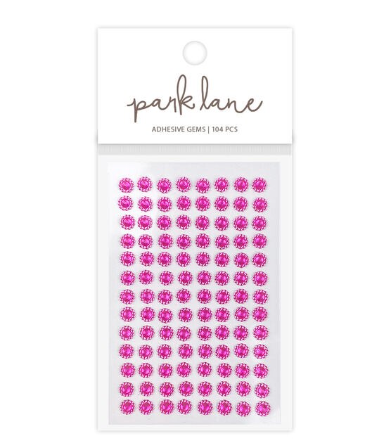 KraftGenius Allstarco 6mm Pink LQ03 Flower Self Adhesive Acrylic Rhinestones PLA