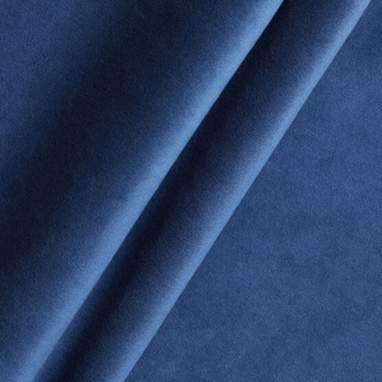 Oriental Blue' Velvet Fabric (Navy Blue)