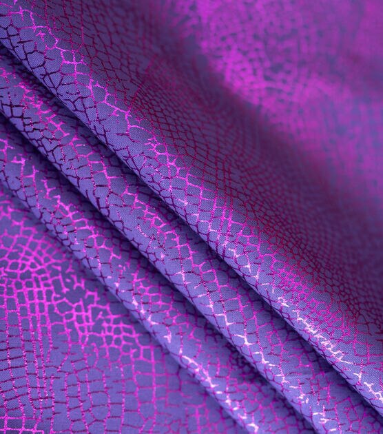 Dragonfly Wing Purple Quilt Foil Cotton Fabric by Keepsake Calico, , hi-res, image 3