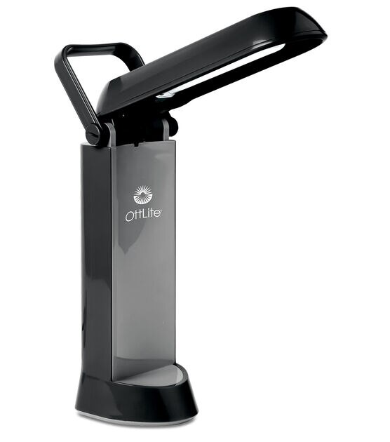 OttLite 17.5" Black Portable Fold Up Task Lamp