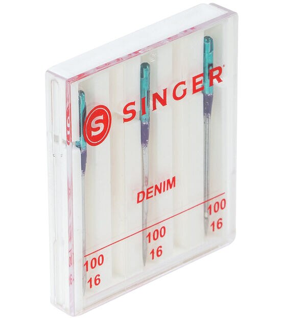 SINGER Denim Machine Needles Size 100/16 3ct, , hi-res, image 2