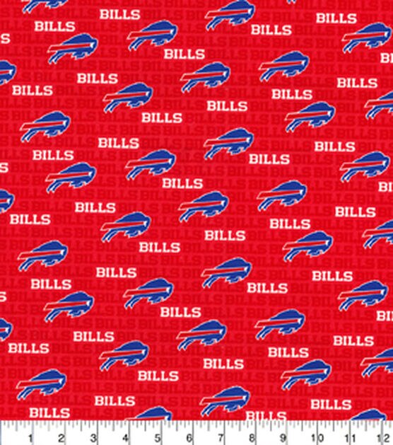 NFL Red Buffalo Bills Cotton Duck Canvas, , hi-res, image 2
