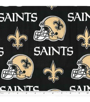 NFL Licensed New Orleans Saints Fleece Fabric