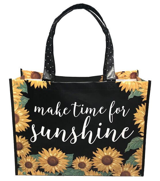 Reusable Tote Large Sunflower Bag