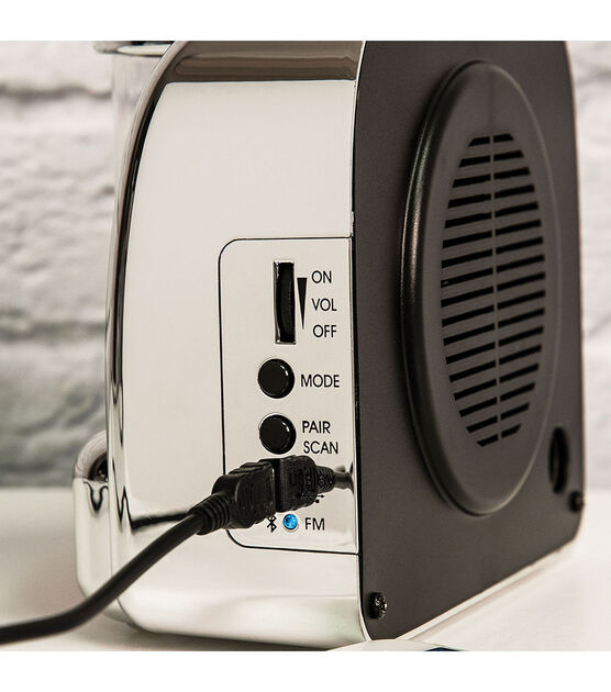 Crosley Silver Diner Jukebox Radio & Bluetooth Speaker, , hi-res, image 10