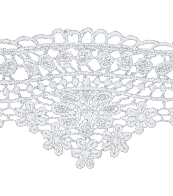 Wrights Venice Lace Trim 2.5'' White