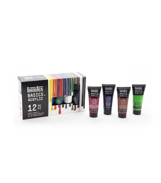 Liquitex® BASICS™ Fluorescent 6 Color Acrylic Paint Set
