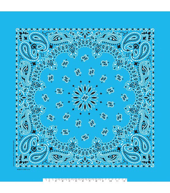 22" x 22" Cotton Paisley Bandana, , hi-res, image 20