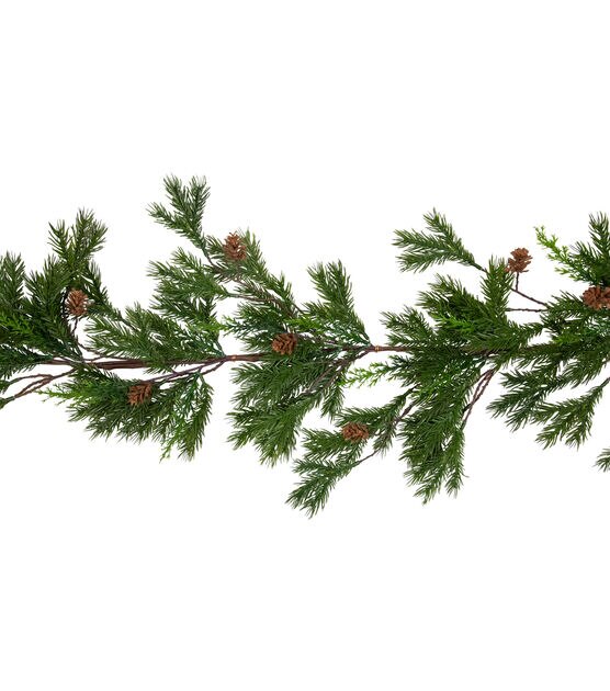 Northlight 6' Unlit Cypress Pine Cone Artificial Christmas Garland, , hi-res, image 4