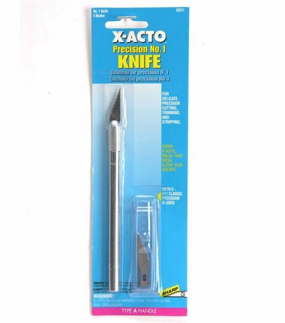 X-acto Knife 1 X3201 1/4 A Handle New in Package Made in USA Model Craft  Arts Hobby Sculpting Carving Baking Pastry Cake Fruit Xacto 